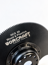 Worcraft wood and plastics half moon oscillating blade
