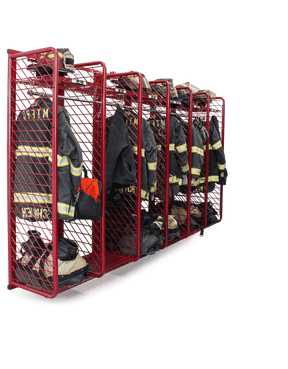 Wall Mounted Red Rack Ready Rack