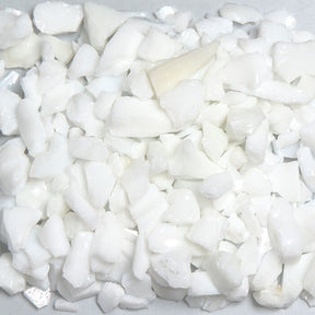 Chunky Terrazzo Glass TWHITEZ0-Chunky1 American Specialty Glass Chunky White #0 (1/16" - 1/8") 1 Lb.