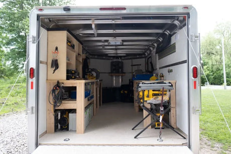Deluxe V-Nose 8 Wide Aluminum Enclosed Cargo Trailer Legend Trailers