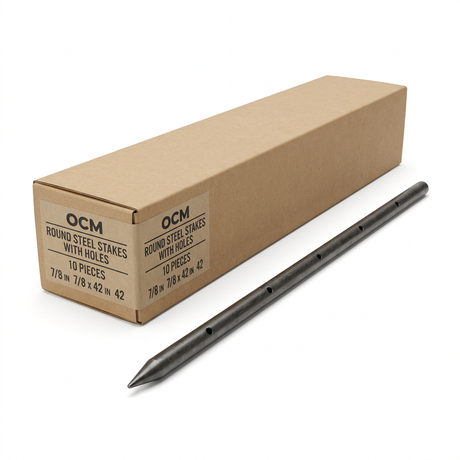 Steel Stake (10 Pieces) SS87X42-RH OCM 7/8" 42"