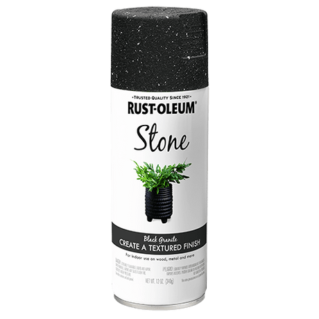 American Accents® Stone Spray Paint - 12oz (6 Count) 7991830 Rust-Oleum Black Granite