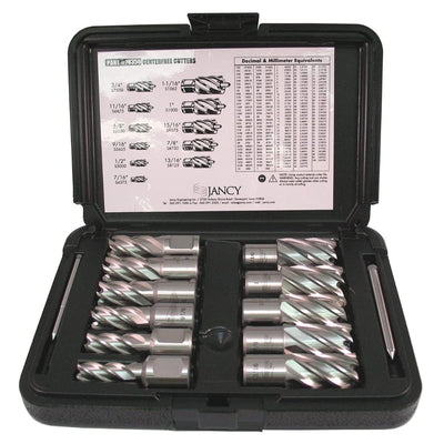 FEIN Slugger 11-Piece Cutter Set 7/16 in to 1-1/16 in - 3/4 in Straight Shank 63134999020 FEIN HSS 1 in