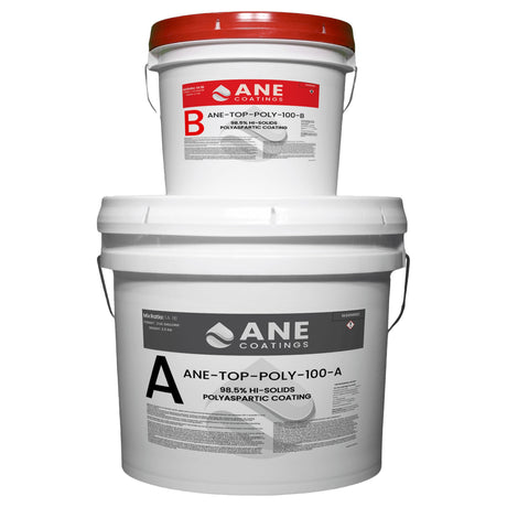 ANE-TOP-POLY-100 - Polyaspartic Floor Kit 100% – 2 Gallon ANE Coatings