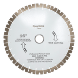 Array Pattern Diamond Blade for Quartzite PRPQ1625 Diamond Tool Store 16"