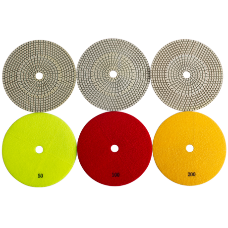 Premium White Resin Matrix Polishing Pads - ASHSR Diamond Tool Store