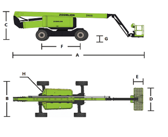 Articulating Boom Lifts - ZA45J Zoomlion