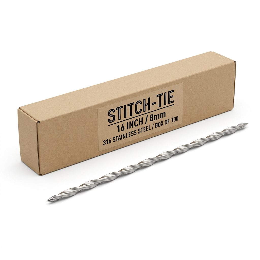 Stitch-Tie Stainless Steel Masonry Pinning Solution - Box of 100 (8mm)