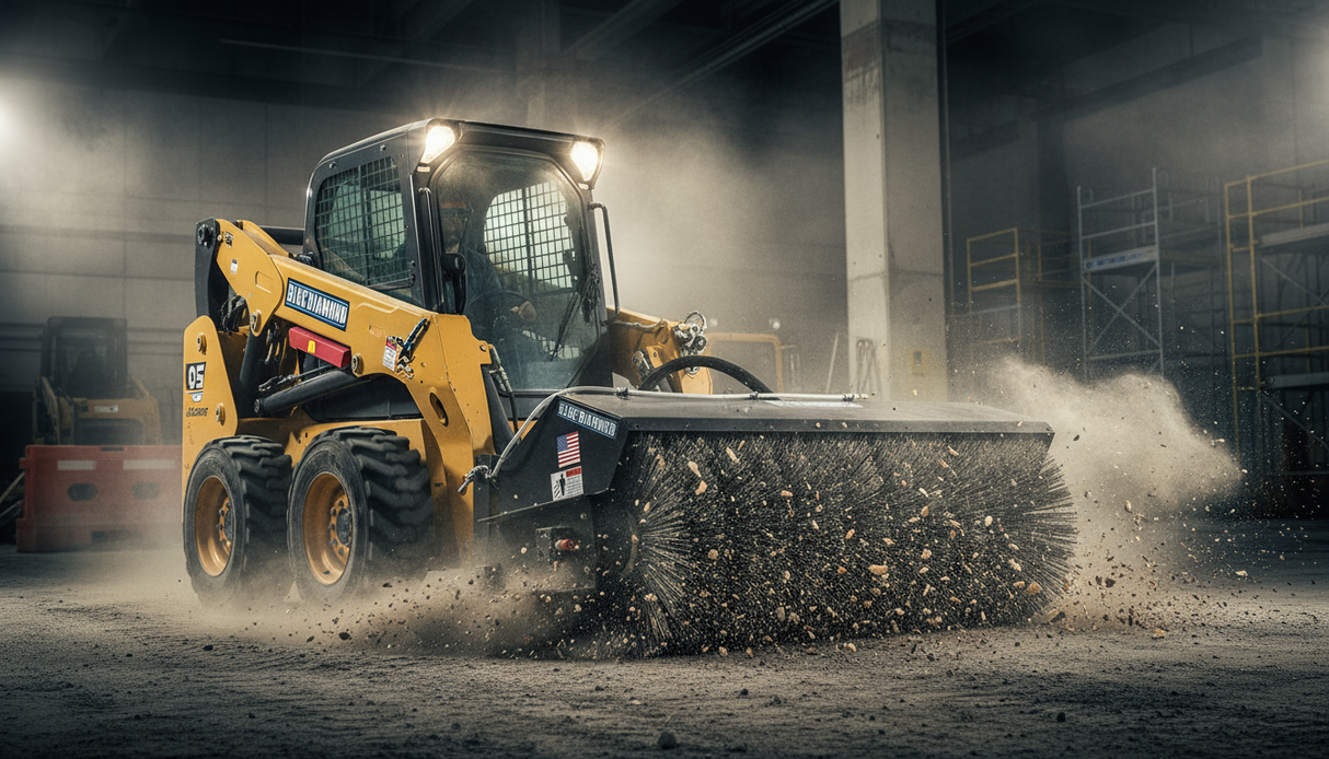 Blue Diamond® Series 2 Heavy Duty Rotating Angle Broom Blue Diamond Attachments