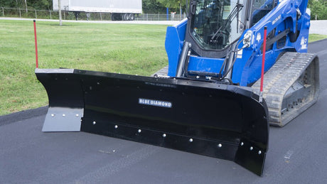 Blue Diamond Skid Steer Autowing Snow Plow and Mount Blue Diamond Attachments
