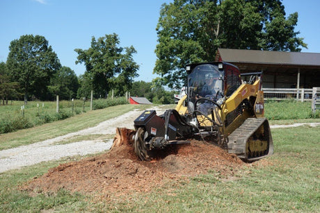 Blue Diamond® Skid Steer Swing Arm Stump Grinder Blue Diamond Attachments