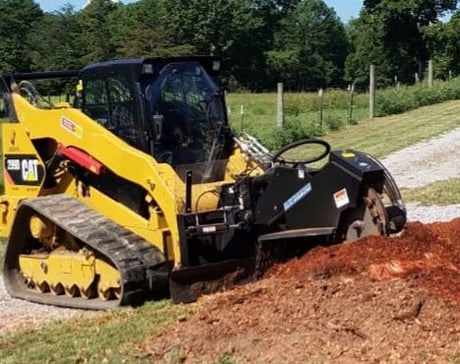 Blue Diamond® Skid Steer Swing Arm Stump Grinder Blue Diamond Attachments