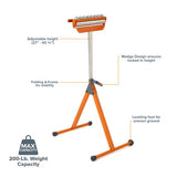 BORA A-frame Tri-Function Pedestal Roller Stand Bora