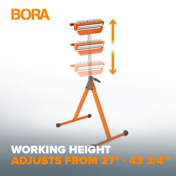 BORA A-frame Tri-Function Pedestal Roller Stand - Bora