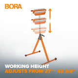 BORA A-frame Tri-Function Pedestal Roller Stand Bora