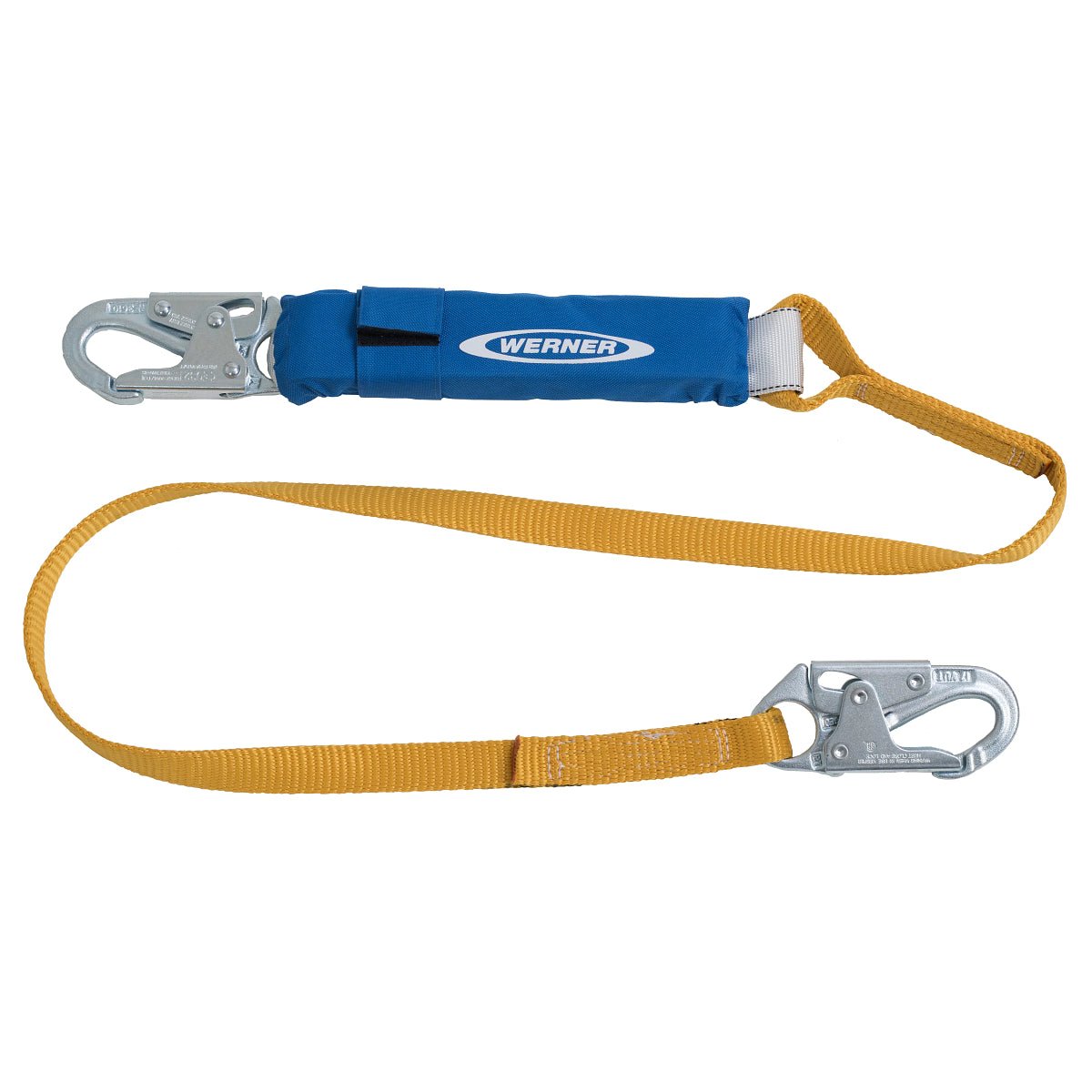 C311100 6FT Decoil Lanyard (DCELL Shock Pack, 1IN Web, Snap Hook) - Pack of 2 - Werner