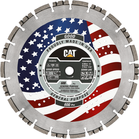 Cat® 600 Pro Diamond Blade - General Purpose 10mm Segment Cat Diamond Tools