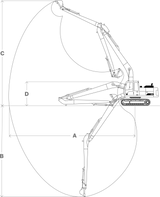 Long Reach Excavator CAT320D/E-50FT EIK Solutions