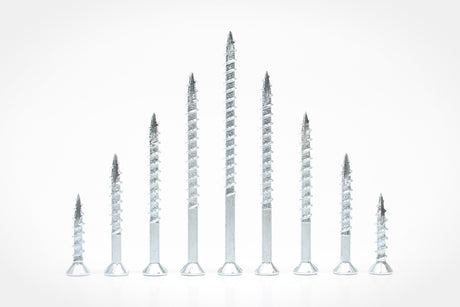 LOK WOOD SCREWS- SQUARE FLAT TYPE 17 (ZINC) Daggerz