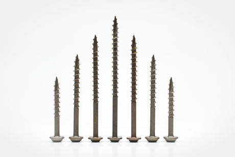 LOK WOOD SCREWS- SQUARE ROUND WASHER COARSE TYPE 17 (LUBRICIZED) Daggerz