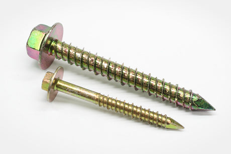 CONCRETE SCREWS - HEX FLANGE QUICK-CON (YELLOW ZINC) Daggerz