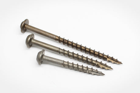 LOK WOOD SCREWS- SQUARE ROUND WASHER COARSE TYPE 17 (LUBRICIZED) Daggerz