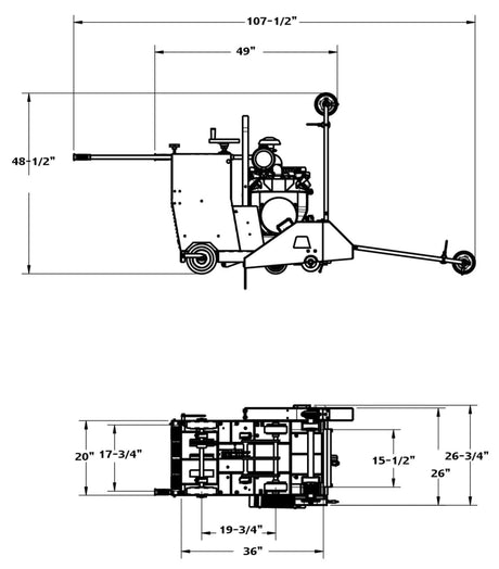 CC2500 Medium Walk Behind Saw Diamond Products