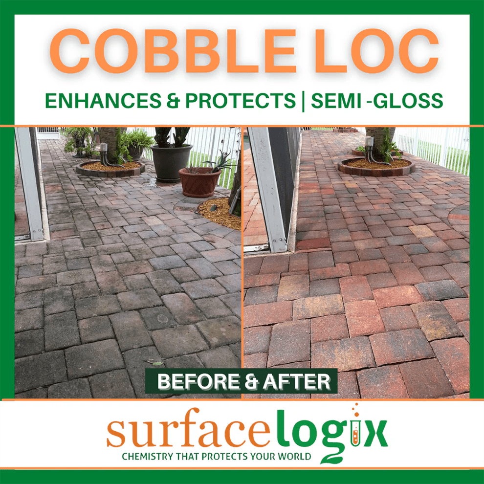 Cobble Loc Semi Gloss Paver Sealer Water Based Surface Logix