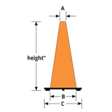 28 Inch Traffic Cones - 500 Pieces Diamond Tool Store