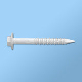 CON CONCRETE SCREWS - HEX FLANGE QUICK-CON ( BRONZE & WHITE COATING) QCCT14134WHT Daggerz 1/4" x 1-3/4" (Box of 2000) White Coating