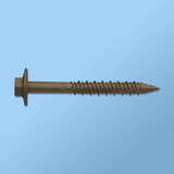 CON CONCRETE SCREWS - HEX FLANGE QUICK-CON ( BRONZE & WHITE COATING) QCCT14134BRZ Daggerz 1/4" x 1-3/4" (Box of 2000) Bronze Coating