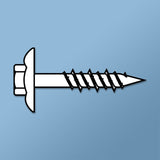 CON CONCRETE SCREWS - HEX FLANGE QUICK-CON (YELLOW ZINC) Daggerz