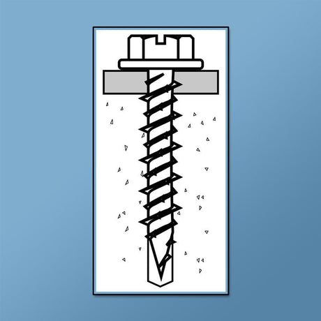 CONCRETE SCREWS - HEX WASHER HEAD - 3/16" Daggerz