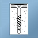 CON CONCRETE SCREWS - PHILLIPS FLAT ( BRONZE & WHITE COATING) Daggerz