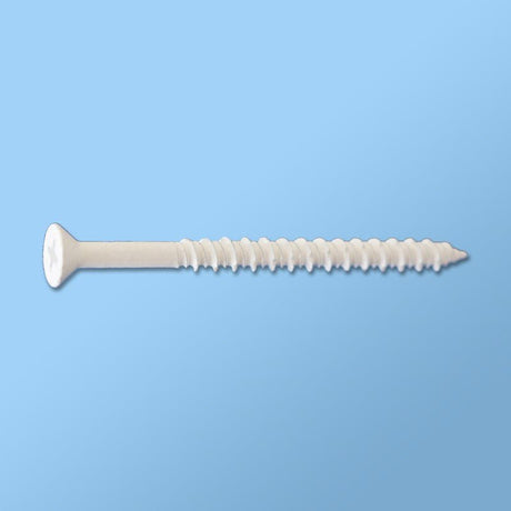 CON CONCRETE SCREWS - PHILLIPS FLAT ( BRONZE & WHITE COATING) CONCTF0316214WHTB Daggerz 3/16" x 2-1/4" (Box of 2500) White Coating