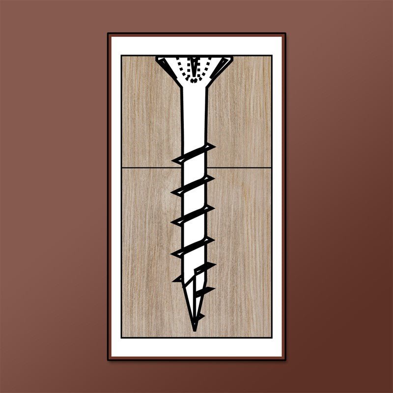 LOK WOOD SCREWS- PHILLIPS FLAT WITH NIBS COARSE TYPE 17 (LUBRICIZED) Daggerz