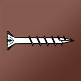 LOK WOOD SCREWS- PHILLIPS FLAT WITH NIBS COARSE TYPE 17 (LUBRICIZED) Daggerz