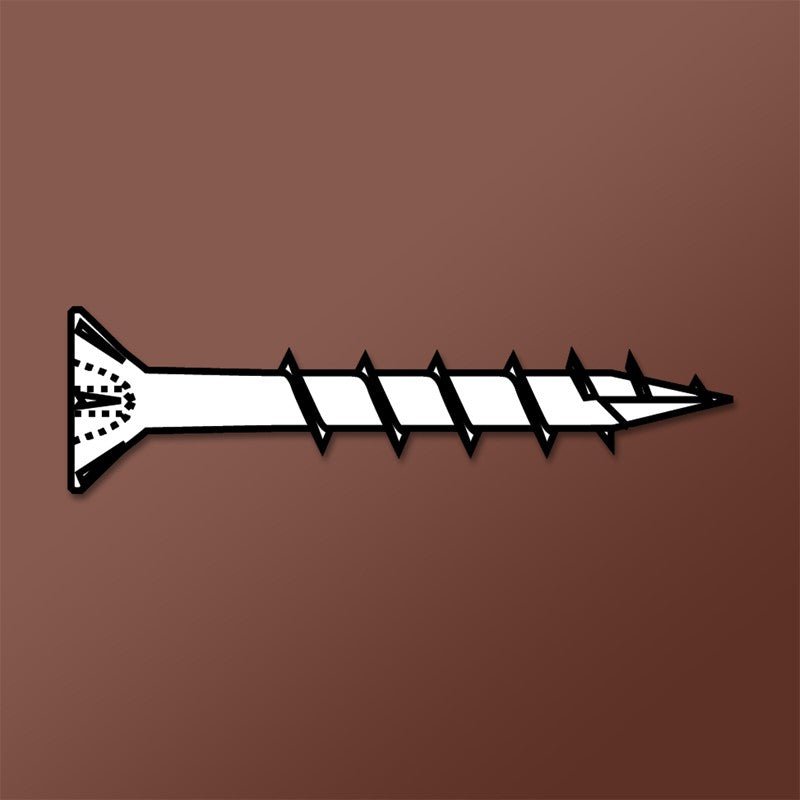 LOK WOOD SCREWS- PHILLIPS FLAT WITH NIBS COARSE TYPE 17 (ZINC) Daggerz