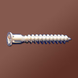 LOK WOOD SCREWS - POZI FLAT WITH NIBS COARSE SHARP POINT CONFIRMAT (ZINC) Daggerz