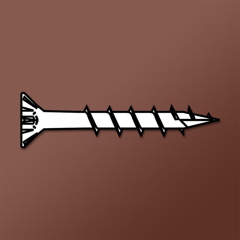 LOK WOOD SCREWS- SQUARE FLAT WITH NIBS COARSE TYPE 17 (BLACK OXIDE) Daggerz