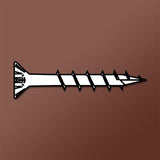 LOK WOOD SCREWS- SQUARE FLAT WITH NIBS COARSE TYPE 17 (BLACK OXIDE) Daggerz