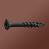 LOK WOOD SCREWS- SQUARE FLAT WITH NIBS COARSE TYPE 17 (BLACK OXIDE) Daggerz