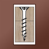 LOK WOOD SCREWS- SQUARE FLAT WITH NIBS COARSE TYPE 17 (LUBRICIZED) Daggerz