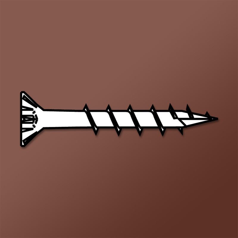 LOK WOOD SCREWS- SQUARE FLAT WITH NIBS COARSE TYPE 17 (LUBRICIZED) Daggerz