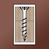 LOK WOOD SCREWS- SQUARE PHILLIPS FLAT WITH NIBS COARSE TYPE 17 (ZINC) Daggerz