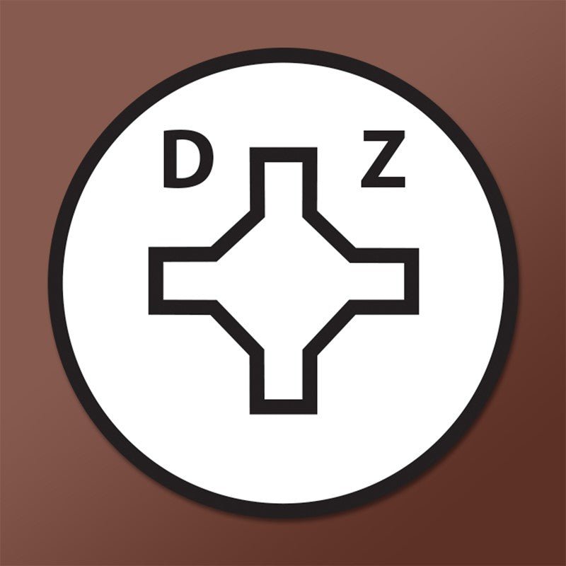 LOK WOOD SCREWS- SQUARE PHILLIPS FLAT WITH NIBS COARSE TYPE 17 (ZINC) Daggerz