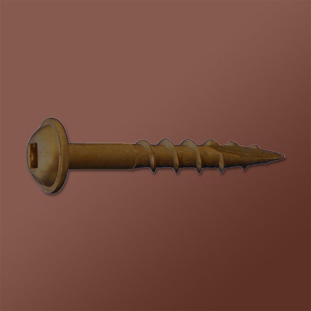 LOK WOOD SCREWS- SQUARE ROUND WASHER COARSE TYPE 17 (LUBRICIZED) Daggerz