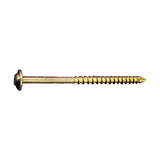 LOK WOOD SCREWS- SQUARE ROUND WASHER COARSE TYPE 17 (Zinc) DLRWSQZ08300 Daggerz #10 x 3-1/2" (Box of 1000)