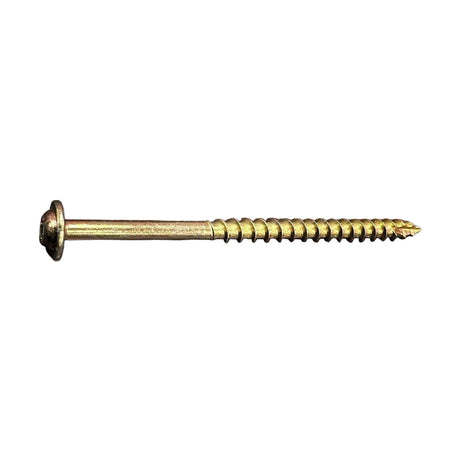 LOK WOOD SCREWS- SQUARE ROUND WASHER COARSE TYPE 17 (Zinc) DLRWSQZ08300 Daggerz #10 x 3-1/2" (Box of 1000)