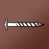 LOK WOOD SCREWS- SQUARE ROUND WASHER COARSE TYPE 17 (Zinc) Daggerz